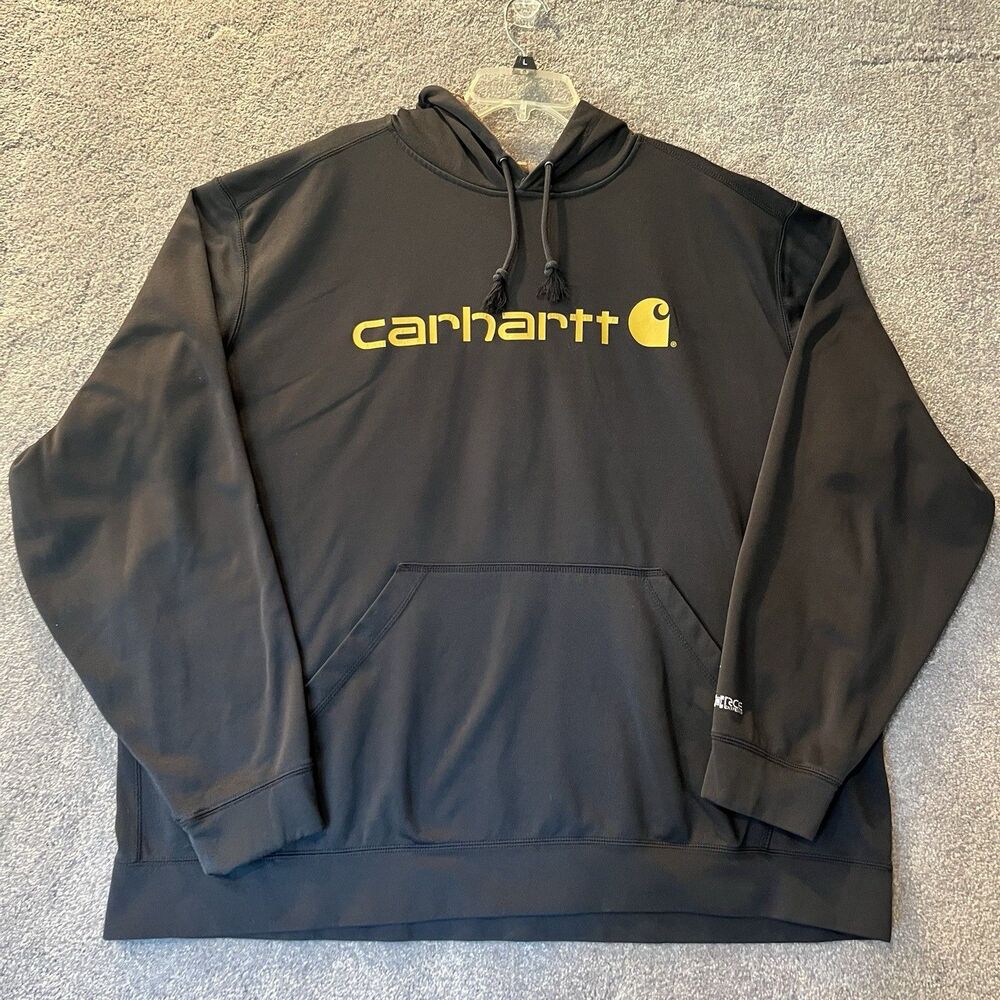 Carhartt Force Extremes Hoodie Mens 3XL Black RealTree Camo Lined Sweatshirt Big